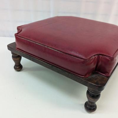 Leather Covered Foot Stool
