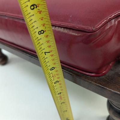 Leather Covered Foot Stool