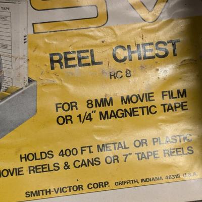 Movie Film Reels With Metal Cases