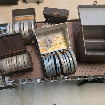 Movie Film Reels With Metal Cases