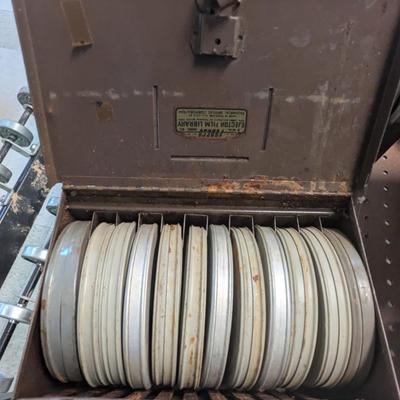 Movie Film Reels With Metal Cases