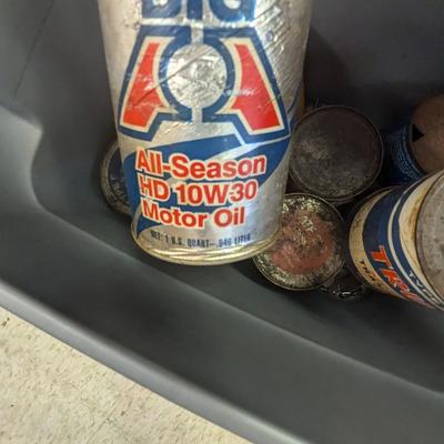 Vintage Transmission Fluid/Oil Cans TRU FLO Shell Hydra Fluid
