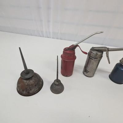 Vintage Group Of Oil Cans