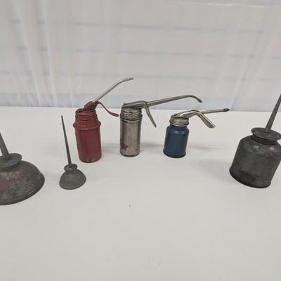 Vintage Group Of Oil Cans