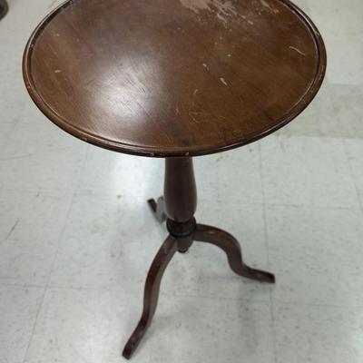 Antique Round Table Plant Stand