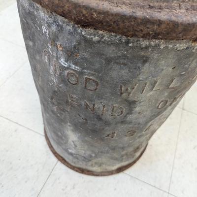 Vintage Can "Good Will Oil" Enid Oklahoma 434 Can