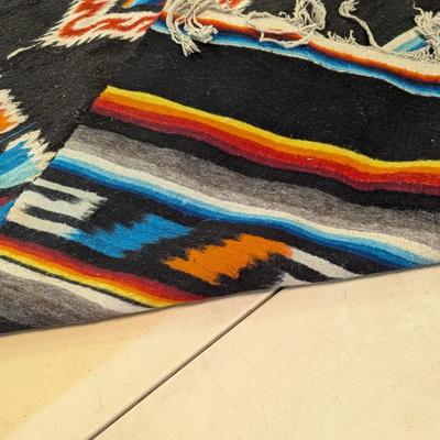Vintage Mexican Wool Rug
