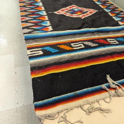 Vintage Mexican Wool Rug