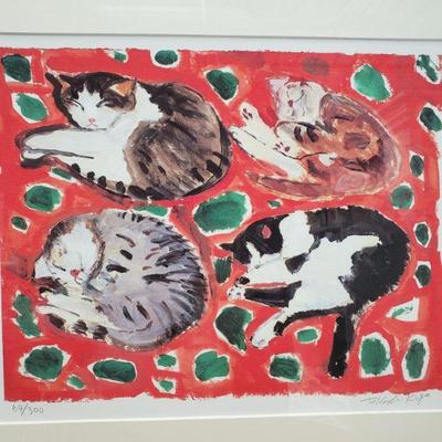 Takasaki Kuge – 4 red cats 