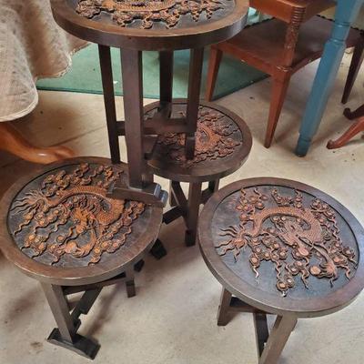 Oriental small round tables 