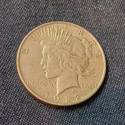 1922 PEACE SILVER DOLLAR