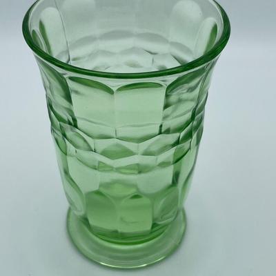 Hazel Atlas Honeycomb green depression glass