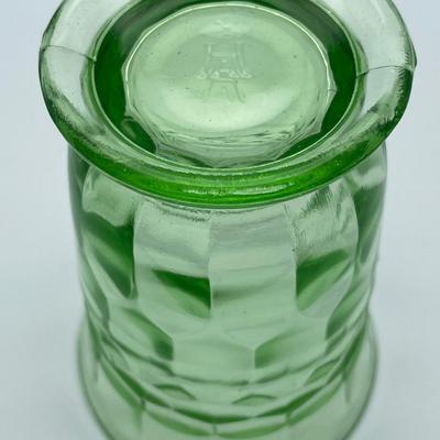 Hazel Atlas Honeycomb green depression glass