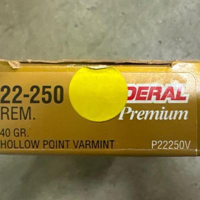 Federal Premium Rifle Box of ammunition
