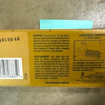 Federal Premium Rifle Box of ammunition