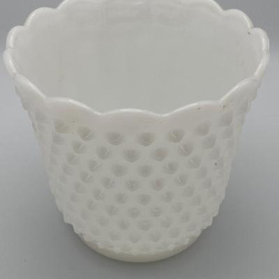 Vintage Milk Glass vases and cream and sugar