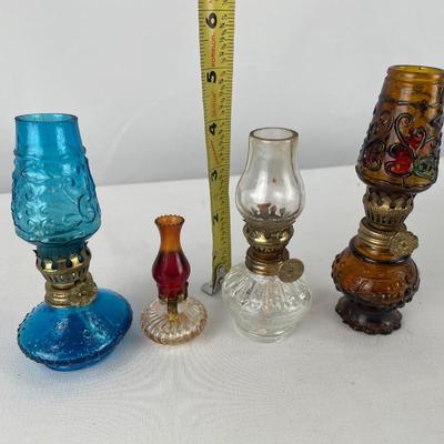 Vintage Mini Oil Lamps