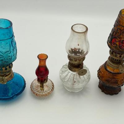 Vintage Mini Oil Lamps