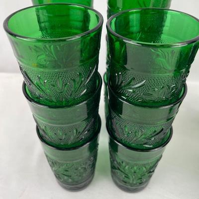 Anchor Hocking “Sandwich Pattern” 1976 Forest Green