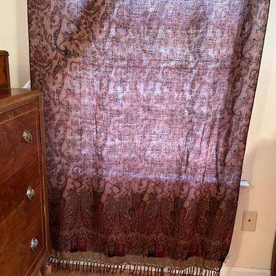 787 Set of Four Garnet Hill Paisley Design Wool Panels