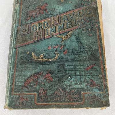 Antique Danish Jord Hav OG Himmel book
