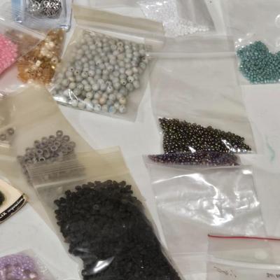 Large Lot of Bagged Beads