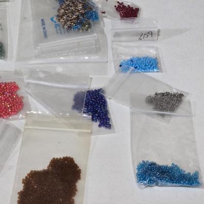 Large Lot of Bagged Beads