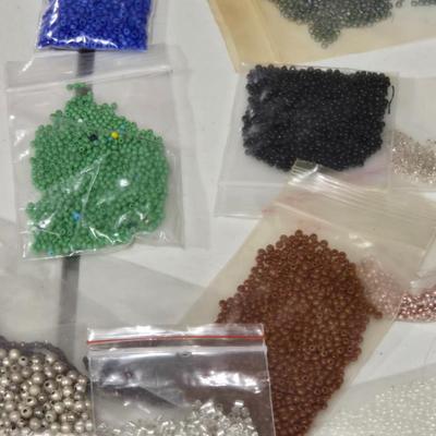 Large Lot of Bagged Beads