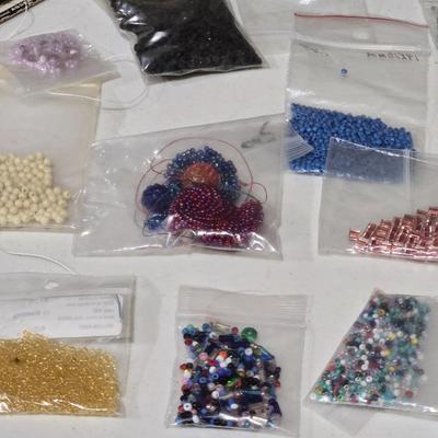 Large Lot of Bagged Beads