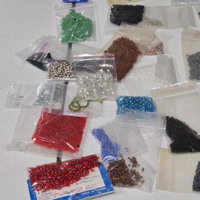 Large Lot of Bagged Beads