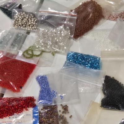 Large Lot of Bagged Beads