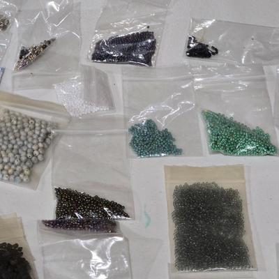Large Lot of Bagged Beads