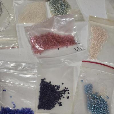 Large Lot of Bagged Beads