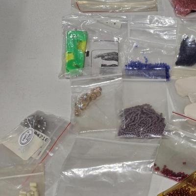 Large Lot of Bagged Beads