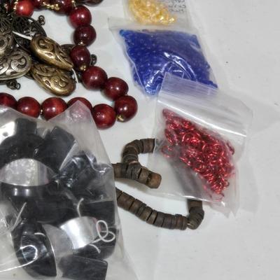 Large Lot of Bagged Beads