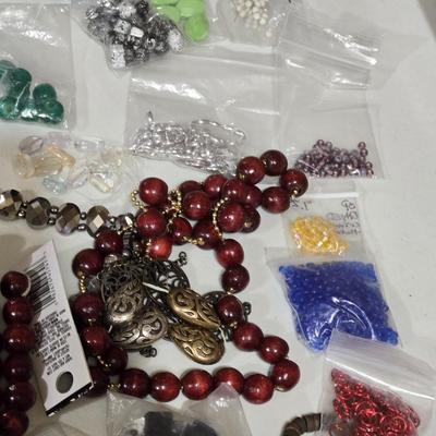 Large Lot of Bagged Beads