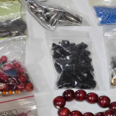 Large Lot of Bagged Beads