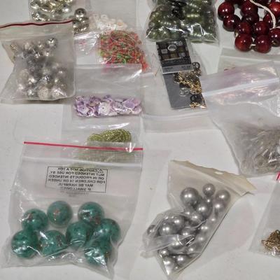 Large Lot of Bagged Beads