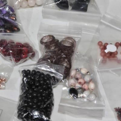 Large Lot of Bagged Beads