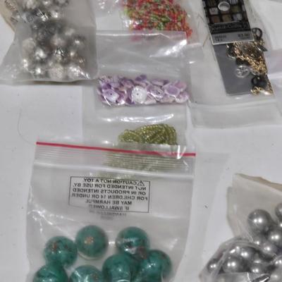 Large Lot of Bagged Beads