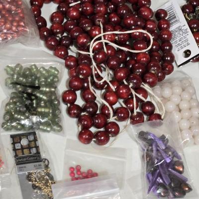Large Lot of Bagged Beads