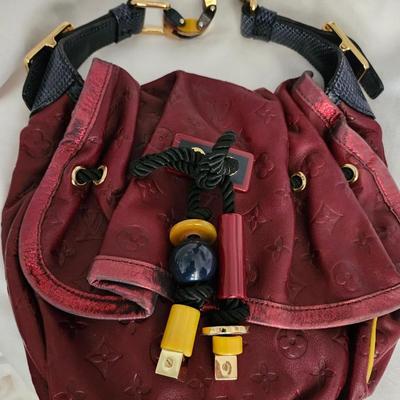 Louis Vuitton Epices Kalahari PM Red Handle Bag