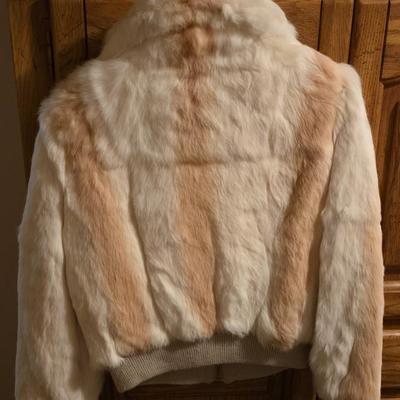 Vintage Ladies Real Rabbit Fur Jacket