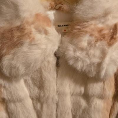 Vintage Ladies Real Rabbit Fur Jacket