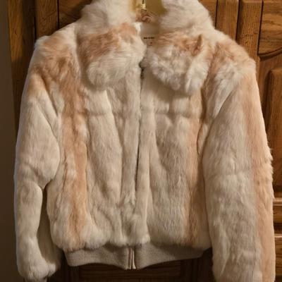 Vintage Ladies Real Rabbit Fur Jacket