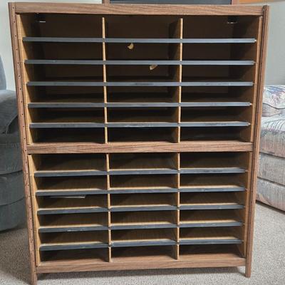 Metal and Pressed Wood Paper Cabinet
