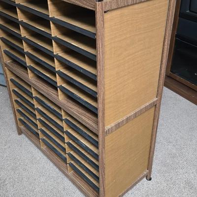 Metal and Pressed Wood Paper Cabinet
