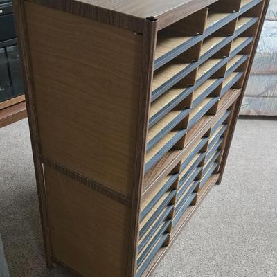 Metal and Pressed Wood Paper Cabinet