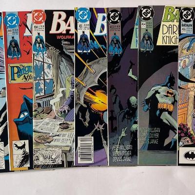Batman Issues #441, #447-#451, #453-#455