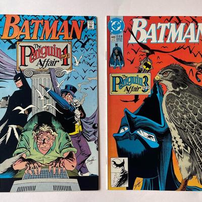 Batman Issues #441, #447-#451, #453-#455